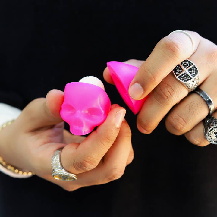 Pink Skull Lip Balm 100% Natural for wholesale on Faire2
