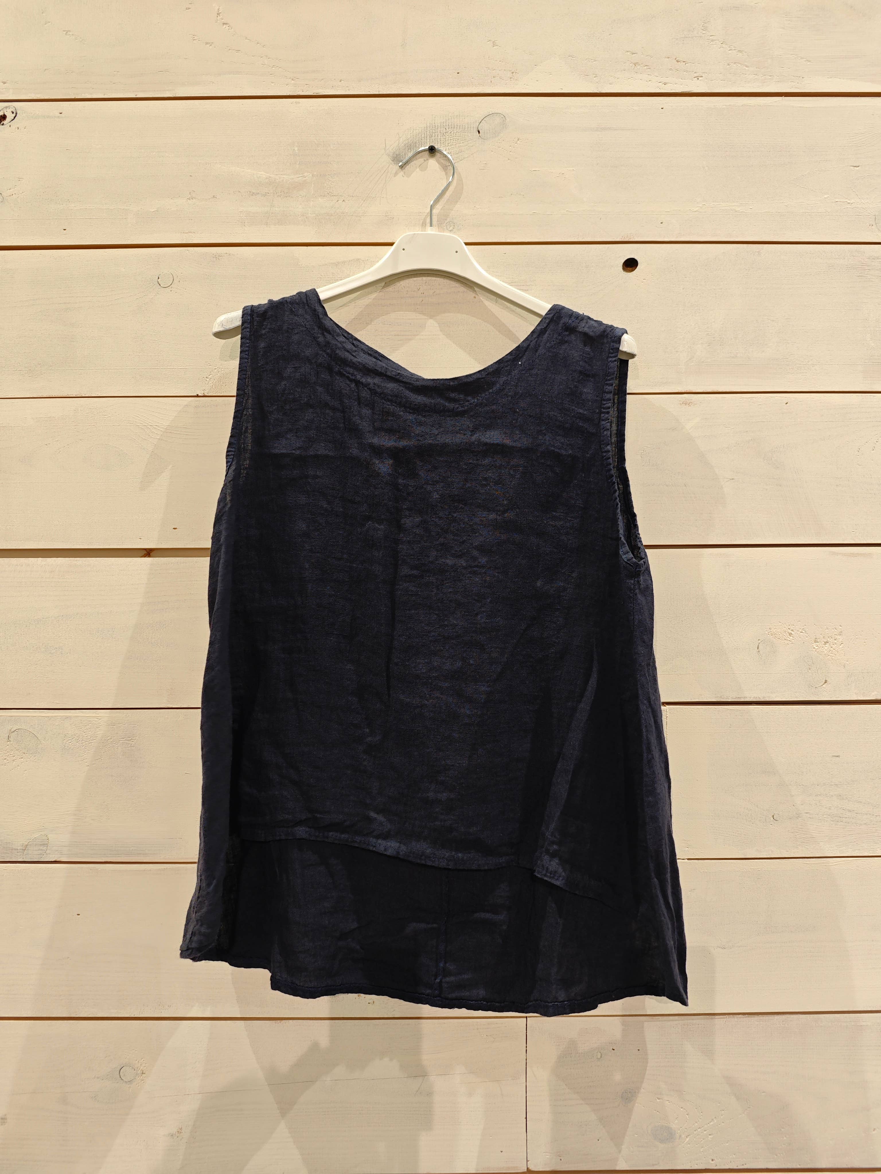 Linos y Textiles - Vendita all'ingrosso Camicetta - Donna - REF 15763 T-SHIRT CON MANICHE A SISA CON NASTRO IN 100% LINO16