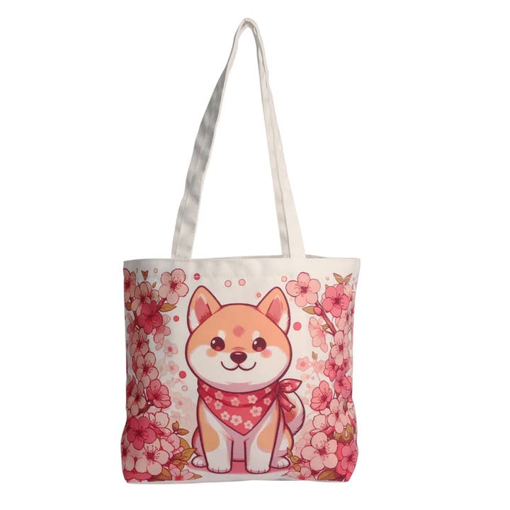 Bolso Tote de 15" Shiba Inu (5/50) para venta al por mayor de Urban Tokyo