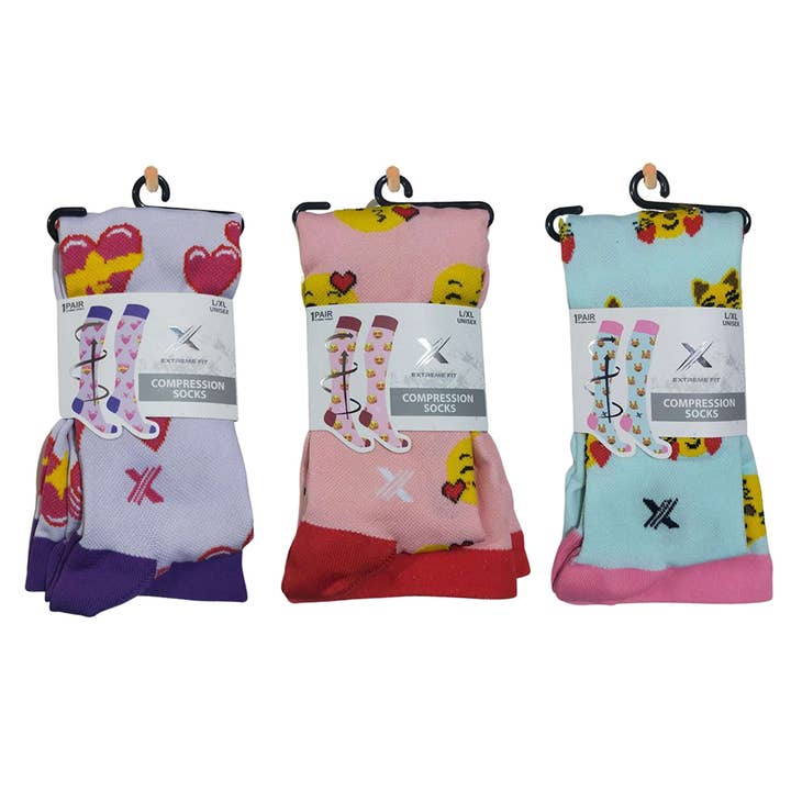 Extreme Fit Wholesale - Wholesale Socks - Unisex - EMOJI COLLECTION - 3 ASST STYLES4