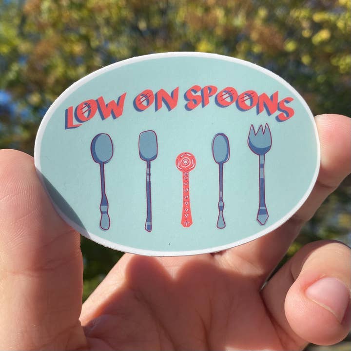 Disgaybled Designs - Wholesale Sticker - Spoon Theory Sticker1