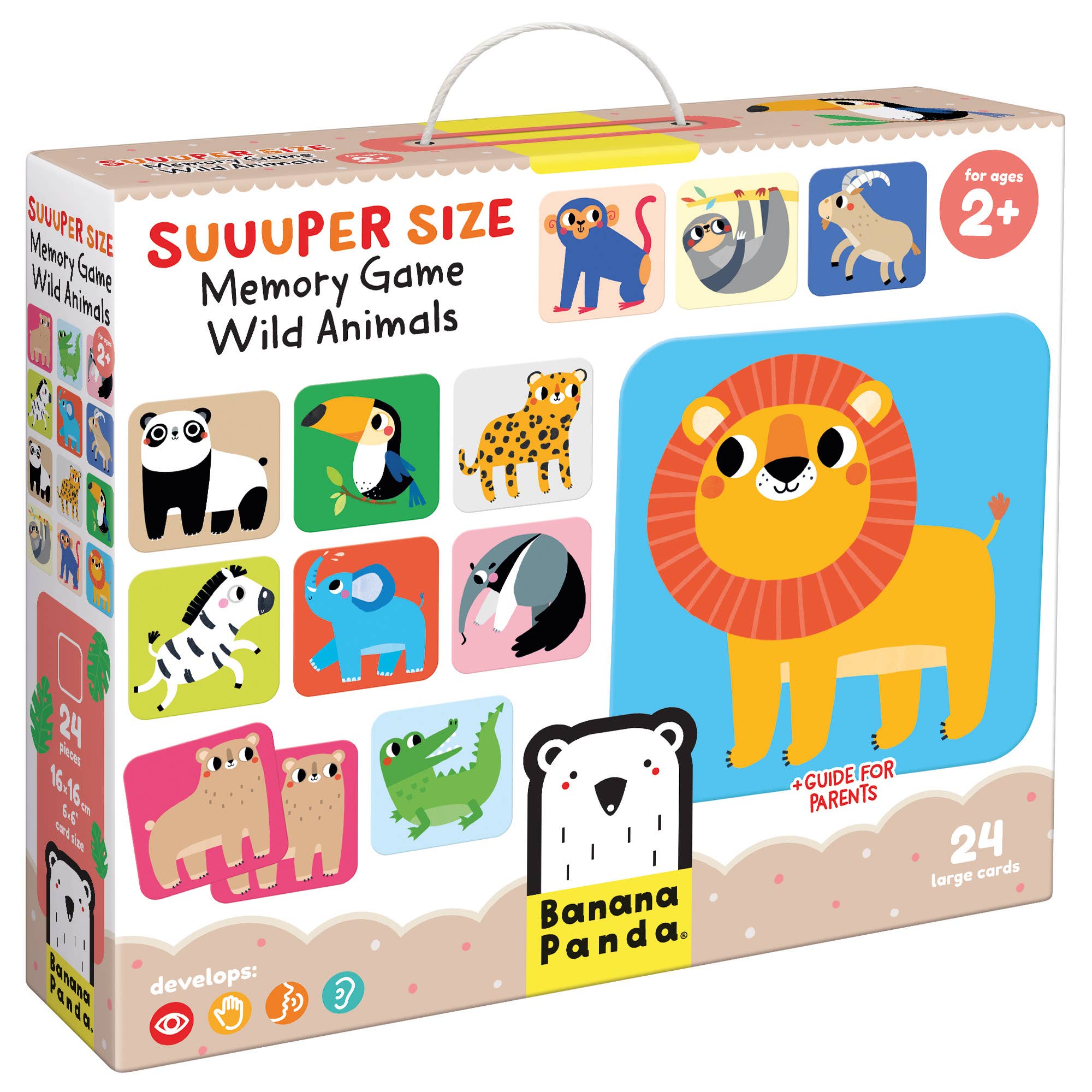Wholesale Suuuper Size Memory Game Wild Animals 2+ jumbo