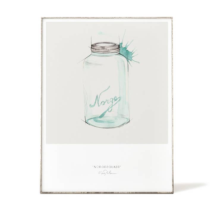 Art Prints 30 x 40 - "Norway" Glass Jar for wholesale by Emmeselle