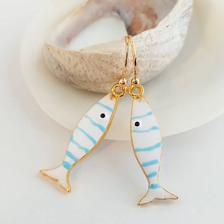 Piccadilly Pendants - Wholesale Dangle earrings - Fish Earrings, Nautical Earrings, Coastal Jewelry 0