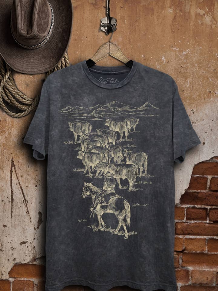 Lotus Fashion Collection - Wholesale T-Shirt (Graphic) - Women's - Ranch Life Graphic Top6