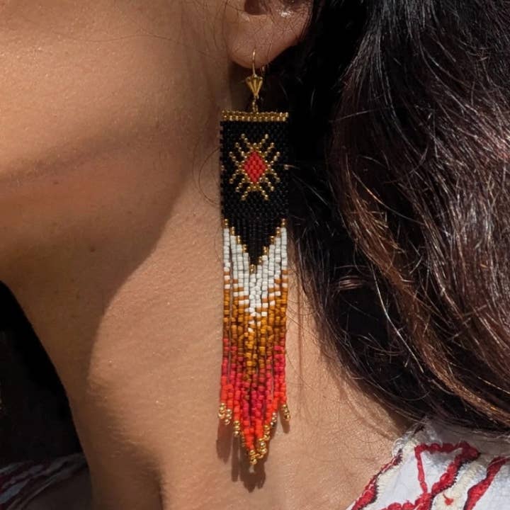 Earrings handmade with Miyuki beads - ROJA and other Purchase Wholesale agua en caja mejor. Free Returns & Net 60 Terms on Faire trending on Faire.