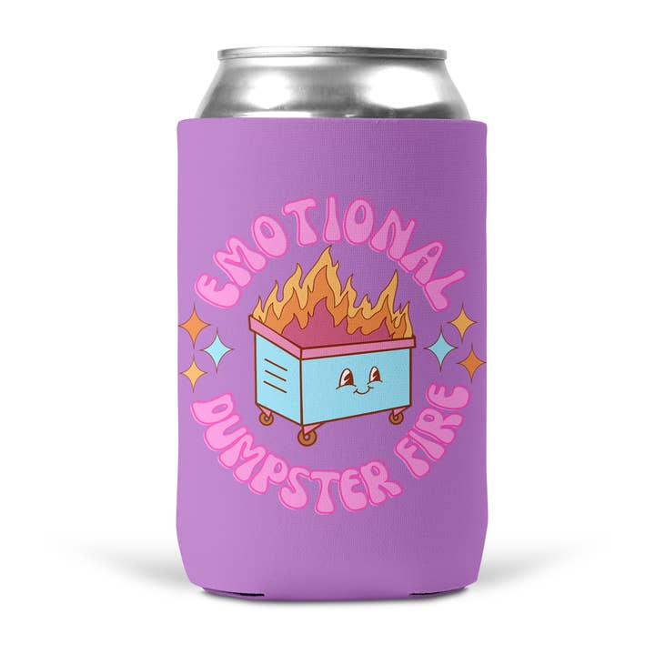 tcbco - Wholesale Drink Huggers & Koozies - Emotional Dumpster Fire Koozie2
