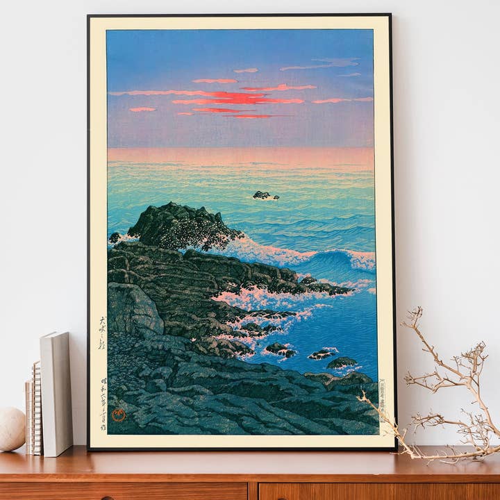 Ink & Drop - Wholesale Art Print - Morning of Cape Inu by Kawase Hasui Print