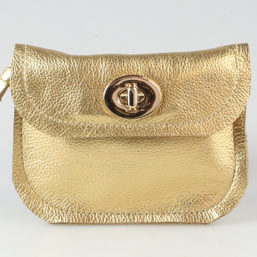 Zina Kao Exclusives - Wholesale Wallet - Women's - The Turnlock Metallic Leather Wallets: 3 sizes!1