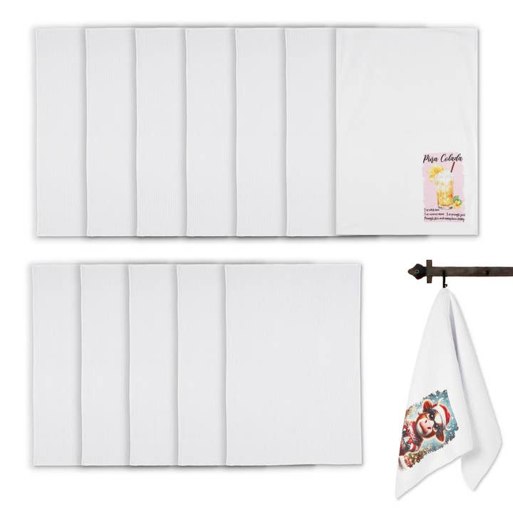 MakerFlo - Wholesale Tea Towel - Makerflo Kitchen Towel, Ideal for DIY Crafts - Sublimation
