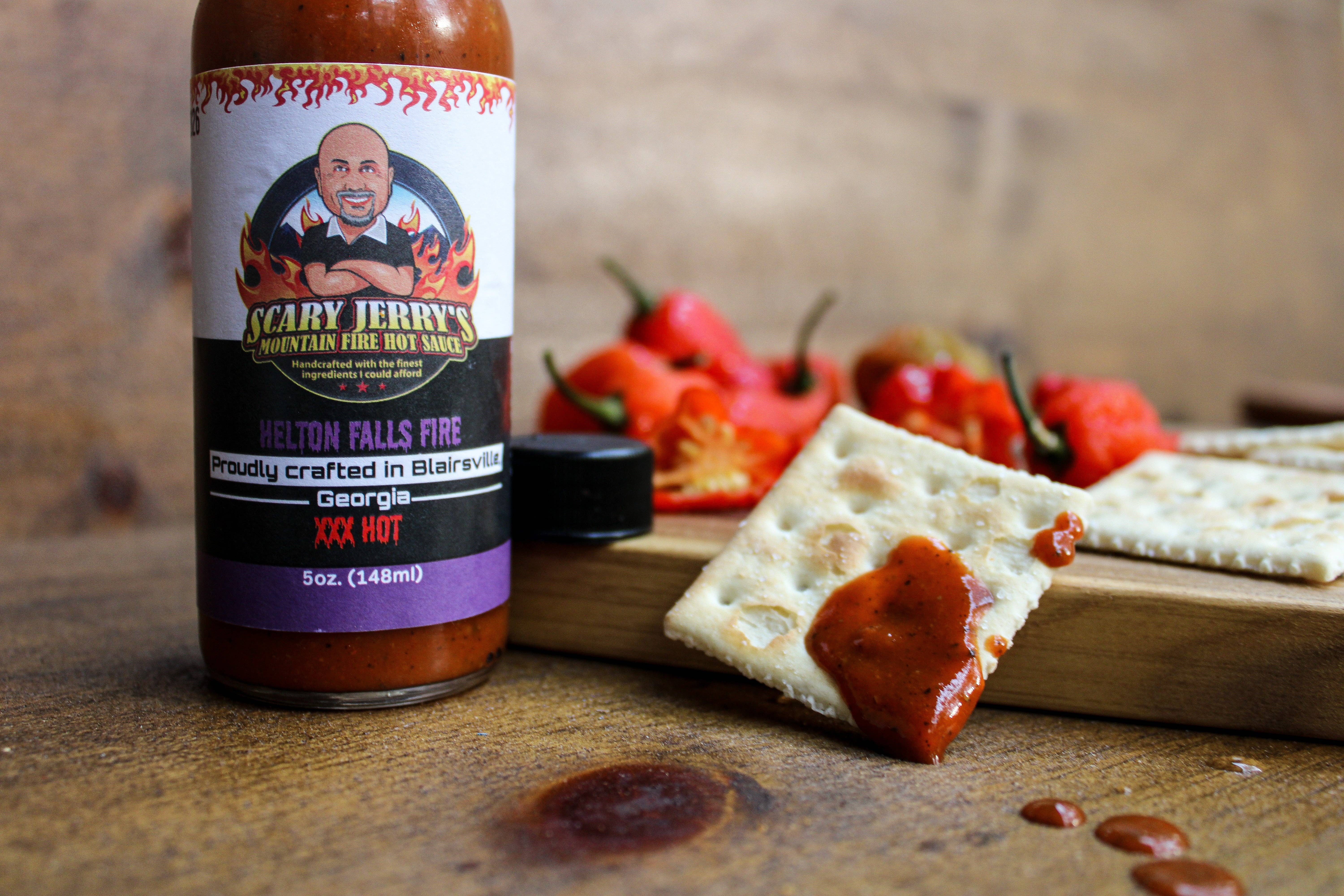 Scary Jerry's Mountain Fire Hot Sauce - Wholesale Hot Sauce - Helton Falls Fire Hot Sauce10