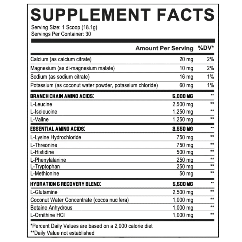 L&F Universal Goods - Wholesale Oral Supplement/Vitamin - Axe & Sledge The Grind Essential Amino Acids 30 SRV1