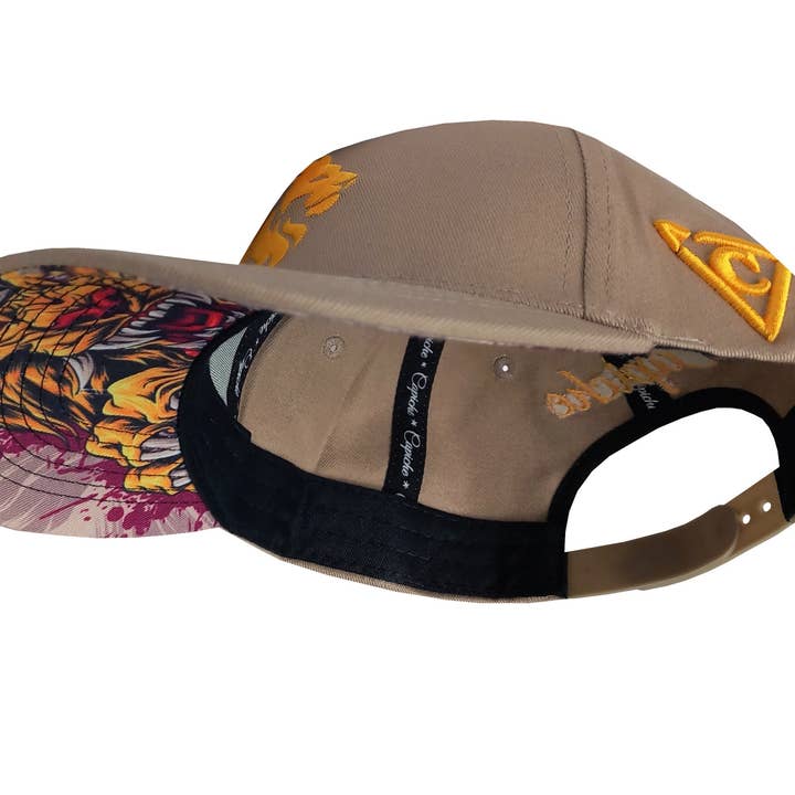 Capiche - Wholesale Baseball Cap - Men's - Lion Curved Baseball Cap - Beige1