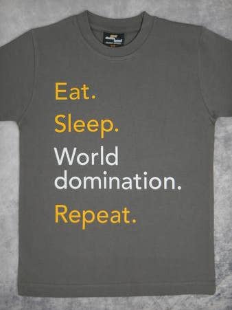 Eat Sleep Youth Boy t-shirt voor wholesale door 24-7 Daddyhood