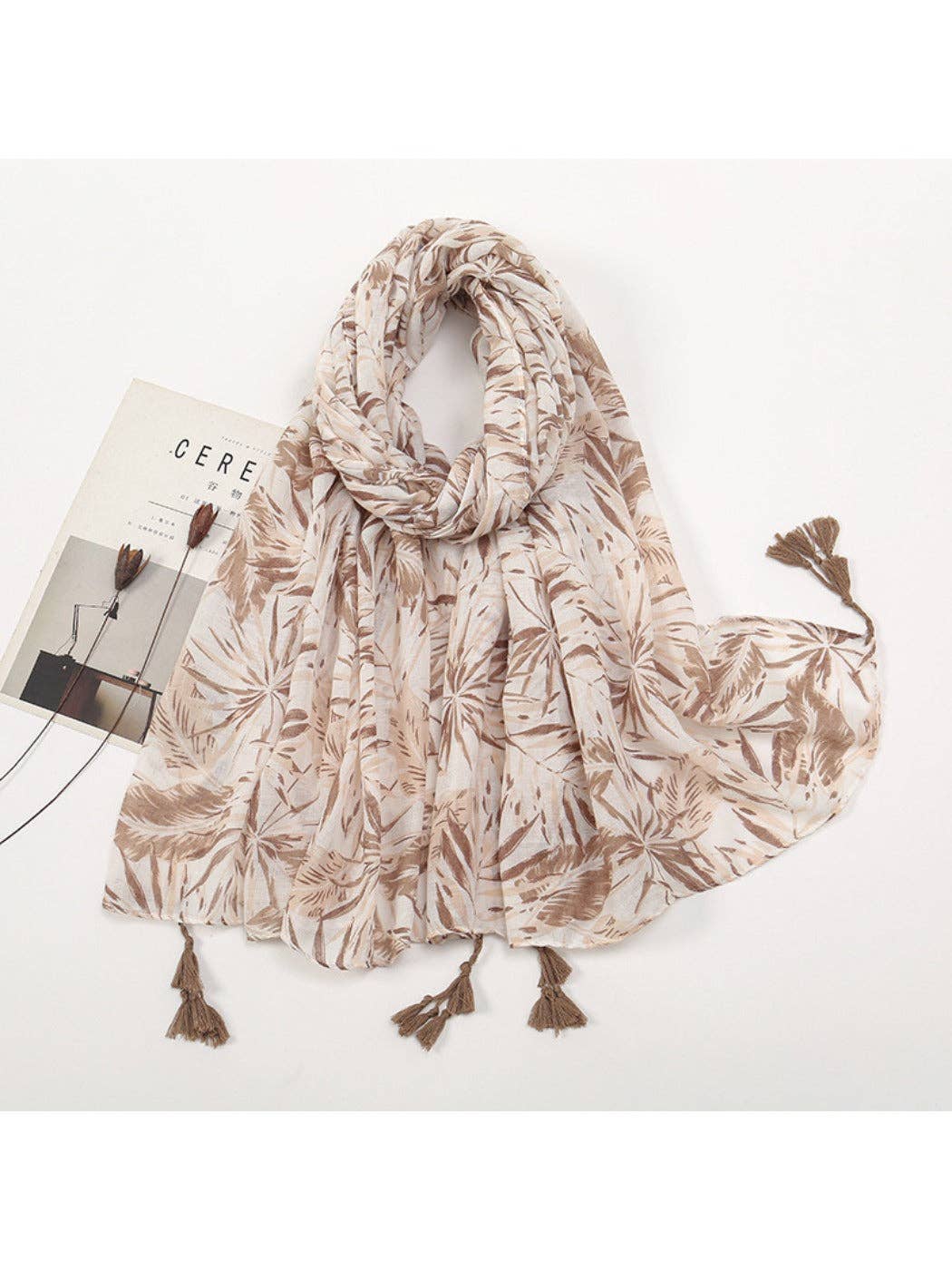 Funkyrel® Atzbranding Limited – wholesale Scarf – Women's – Scarvii - Color-Blocked Shawl Scarf with Tassels - Stylish & Versatile10