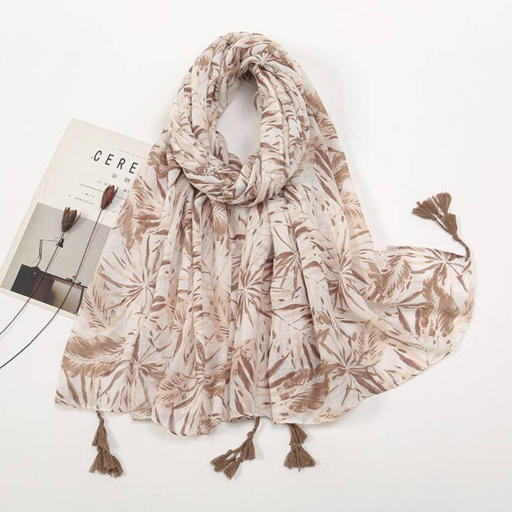 Funkyrel® Atzbranding Limited – wholesale Scarf – Women's – Scarvii - Color-Blocked Shawl Scarf with Tassels - Stylish & Versatile10