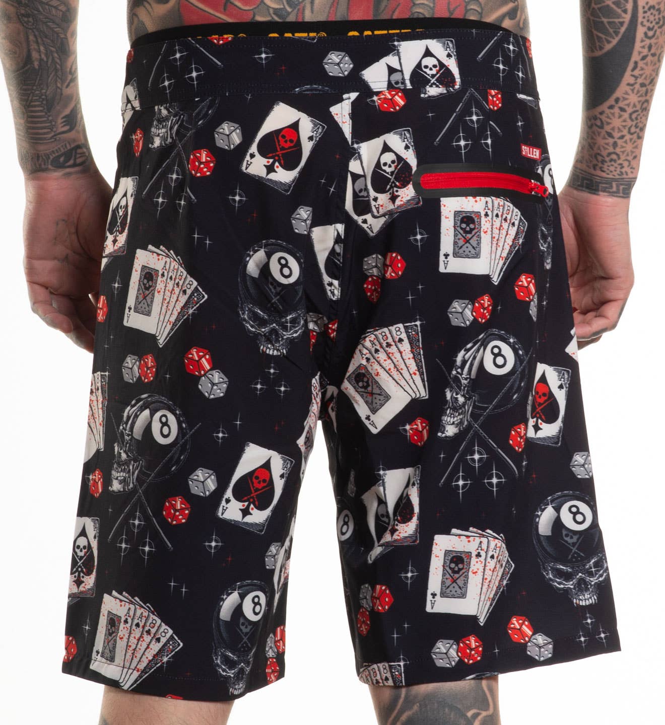 Sullen Clothing - Wholesale Swim Shorts - Men's - Tragic Eight Ball Boardshort1