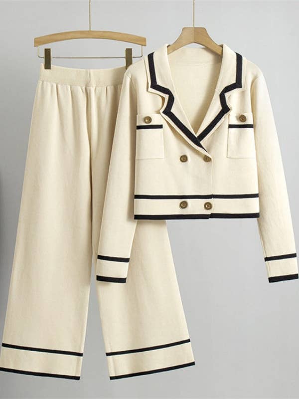 Knit Wide-leg Pants Set for wholesale by AZSHOP Trading LLC