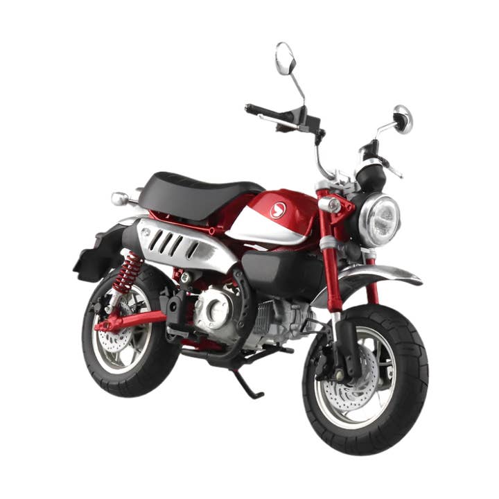 Aoshima: 1/12 Scale Honda Monkey 125 (Pearl Nebula Red) Diecast Motorcycle for wholesale by The Shumi Company