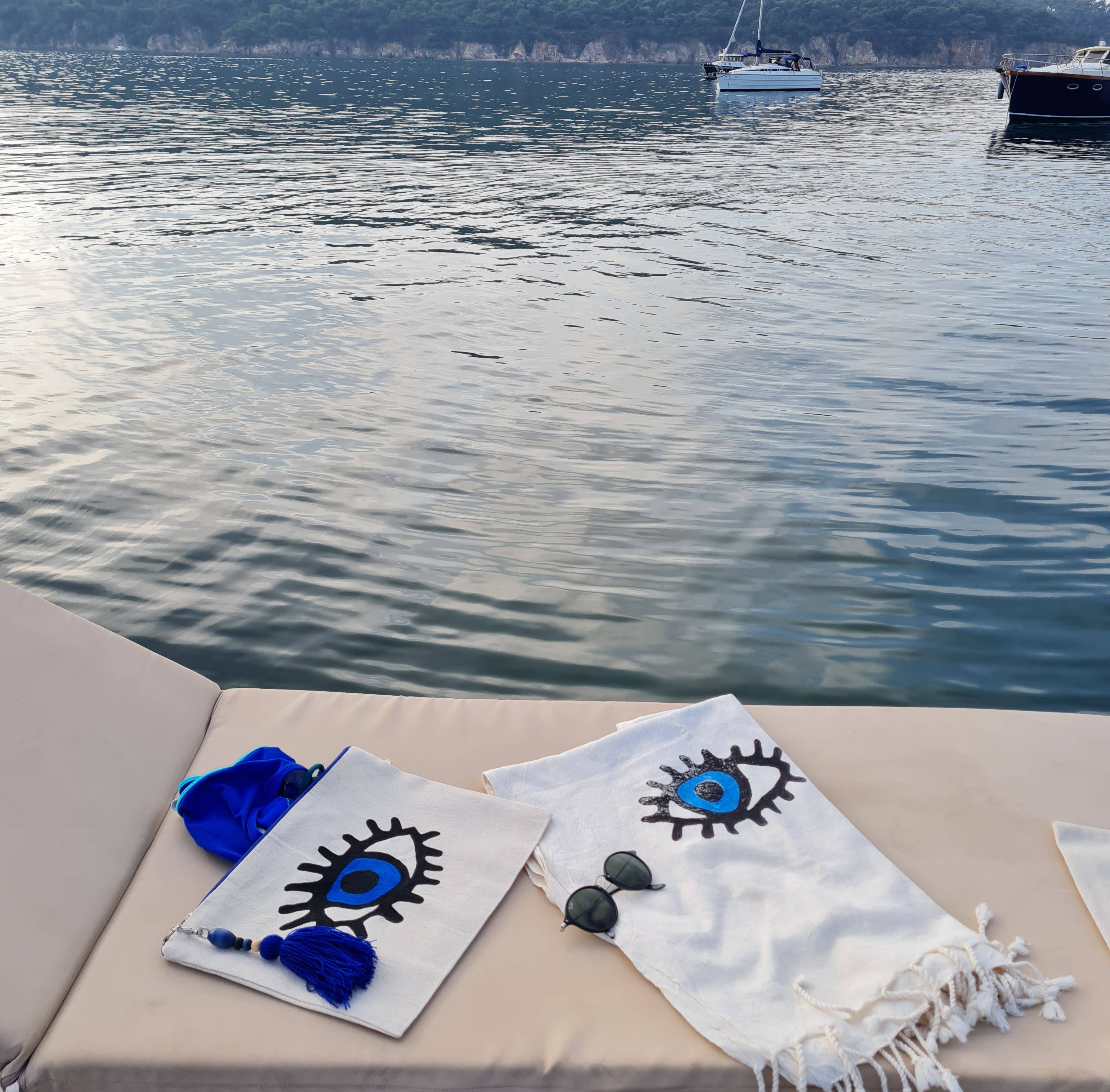 Moa – Engroshandel Strandhåndklæde – Evil Eye strandhåndklæde14