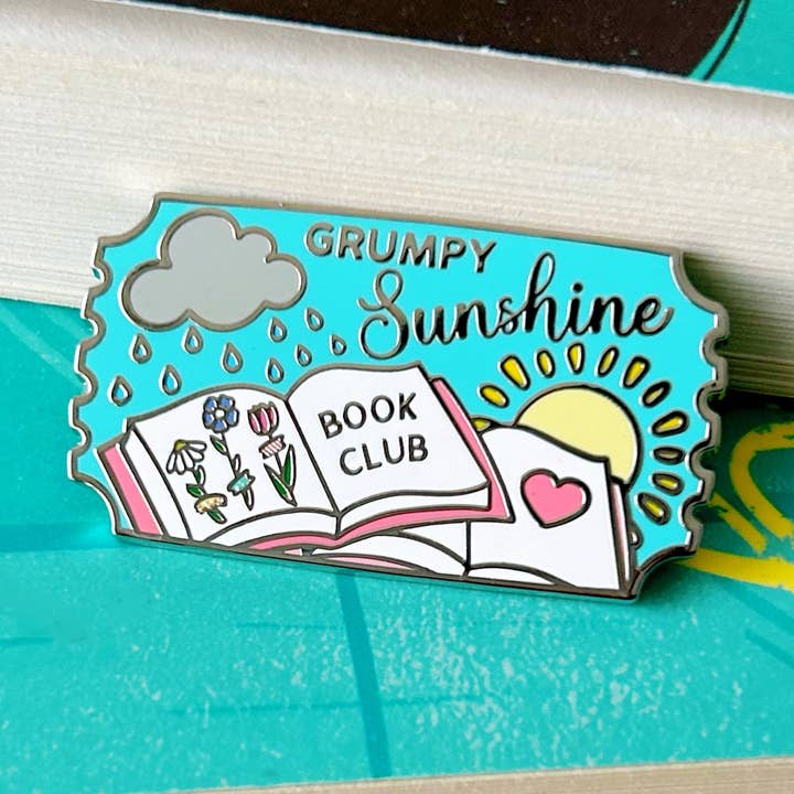 Mürrischer Sonnenschein Buchclub Emaille-Pin für den Großhandel von My Secret Copy