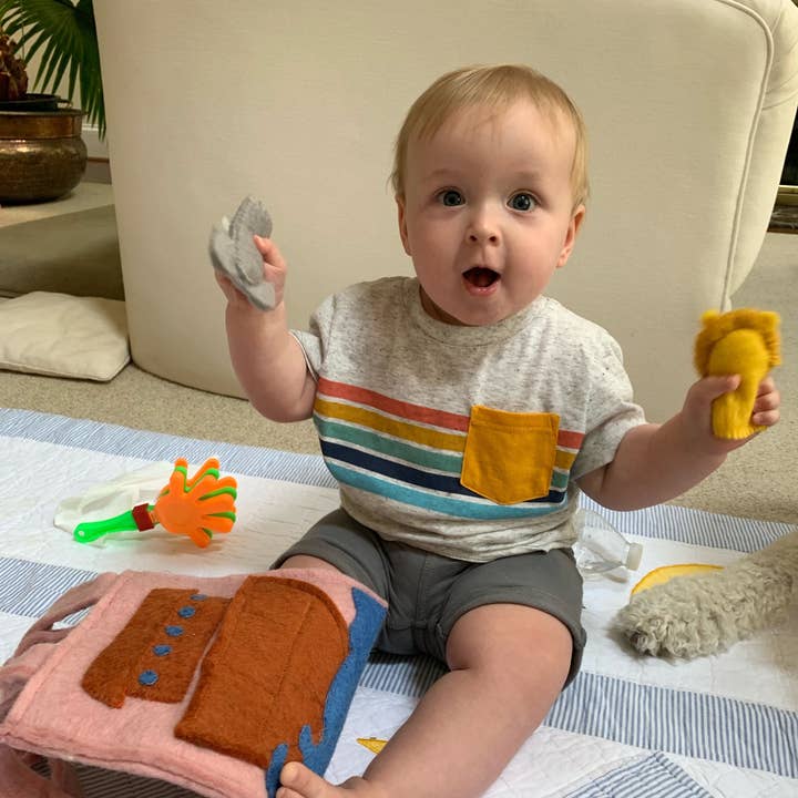 Global Goods Partners - Wholesale Finger Puppet - Kids & Baby - Noah's Ark Felt Puppet Bag3