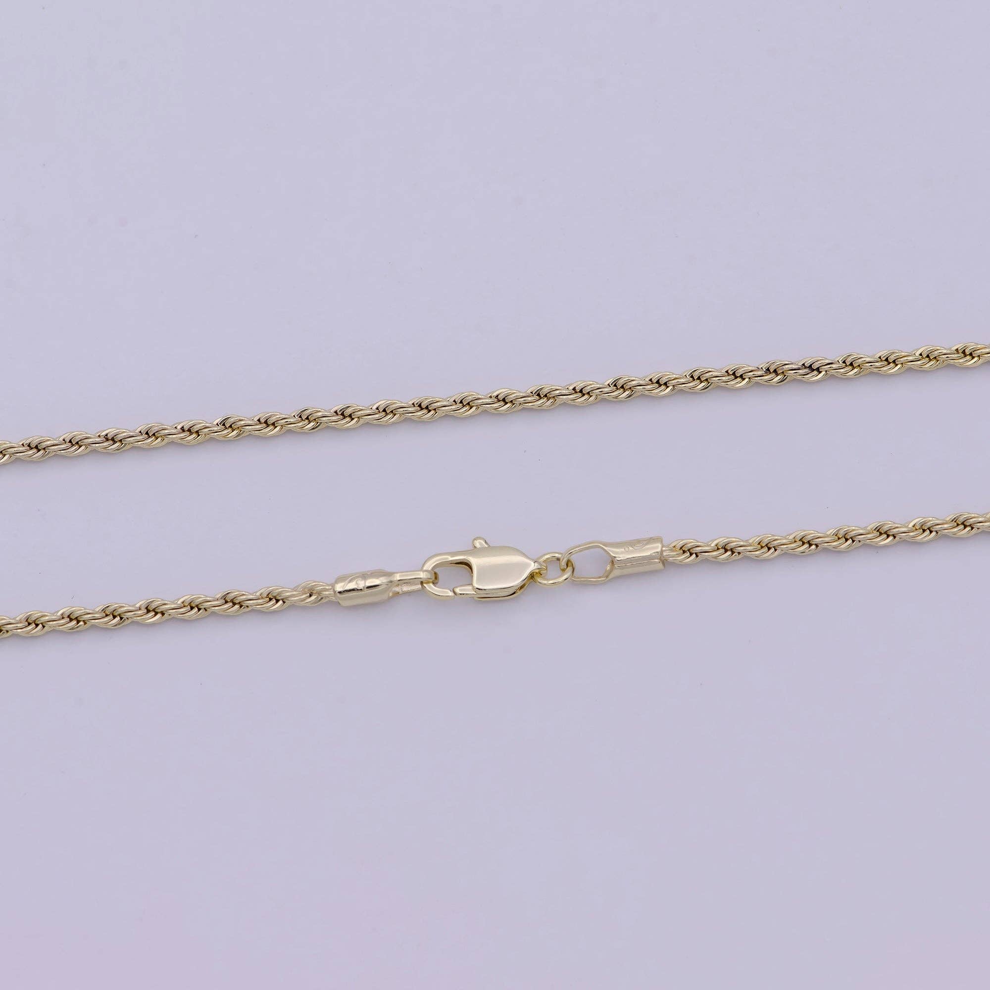 Aim Eternal – Engroshandel Led/kæde halskæde – Twisted reb kæde halskæde - 14K guld fyldt halskæde kæde - 20 tommer reb halskæde m/hummer hægter WA-5260