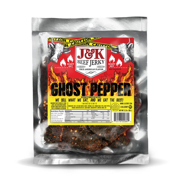 J&K Distributors - Wholesale Jerky - J&K Beef Jerky - Ghost Pepper0