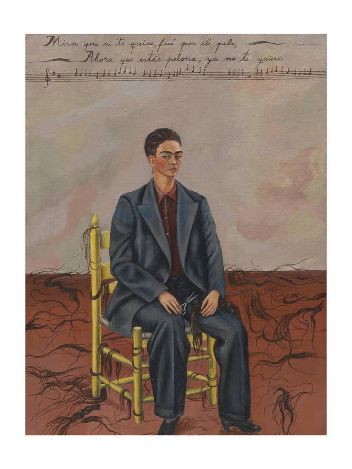 Kahlo - Self Portrait with Cropped Hair for wholesale by Knot & Soul