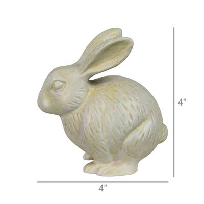 HomArt - Vente Figurine décorative - Lapin, Fonte, Blanc2