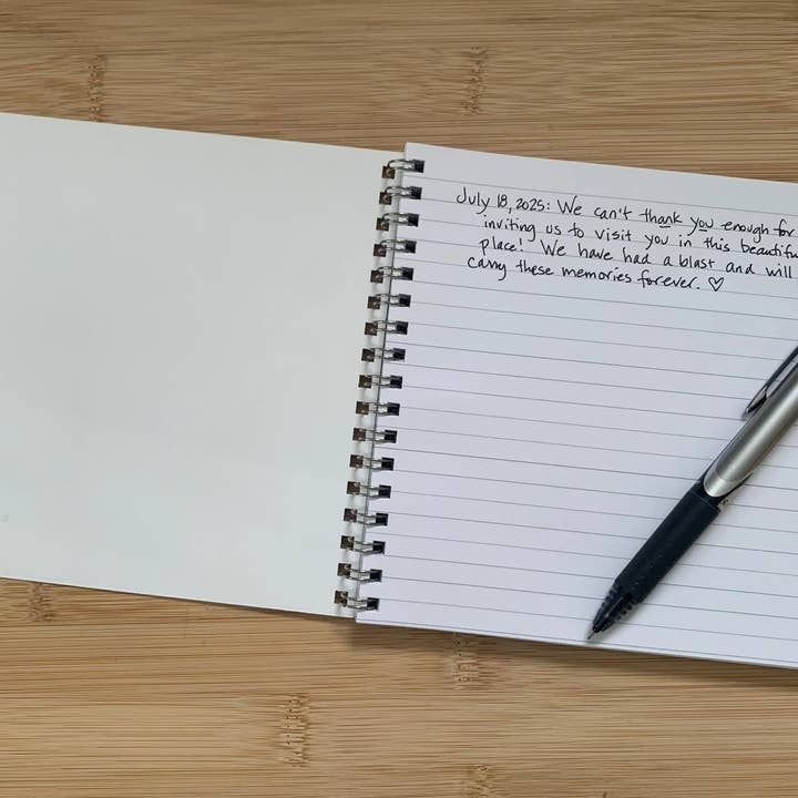 Firefly Sky Design - Wholesale Notebook - Loon and Chick 6" x 6" Watercolor Art Lined Notebook2