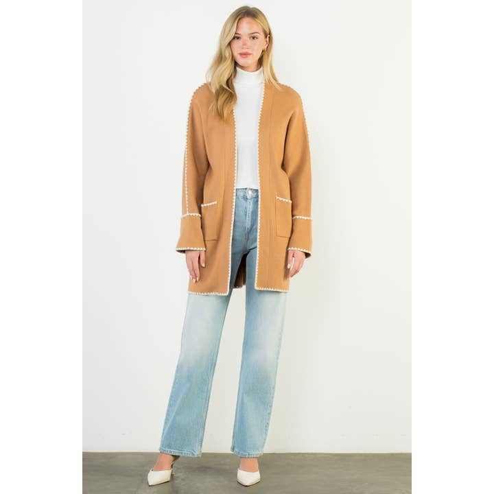 THML - Wholesale Cardigan - Women's - Long Sleeve Midi Cardigan13