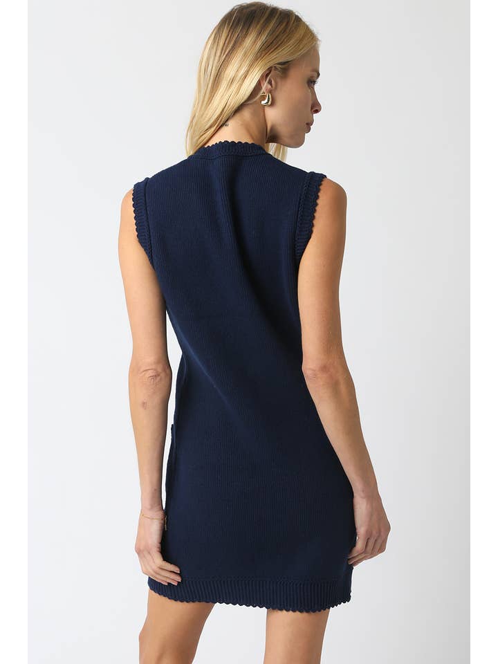 Olivaceous - Wholesale Dress - Women's - Ariana Knit Button Dress2