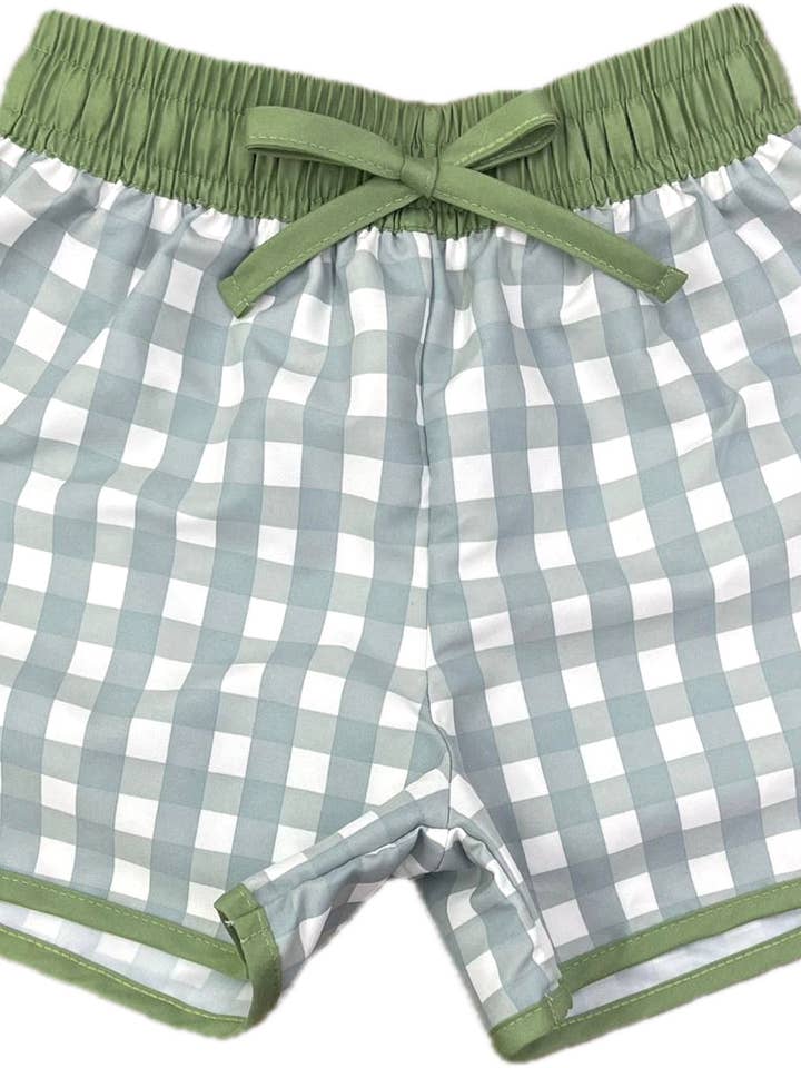 Sun House Children's - Wholesale Swim Shorts - Kids - Talmadge Trunk in Check4