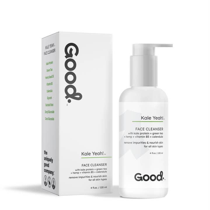 Kale Yeah! Green Tea with Hemp Face Cleanser for wholesale by Good Organics