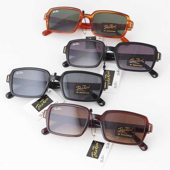 MISTURAR Óculos de Sol Quadrados Jolie Rose Classic para venda a revendedores na Faire