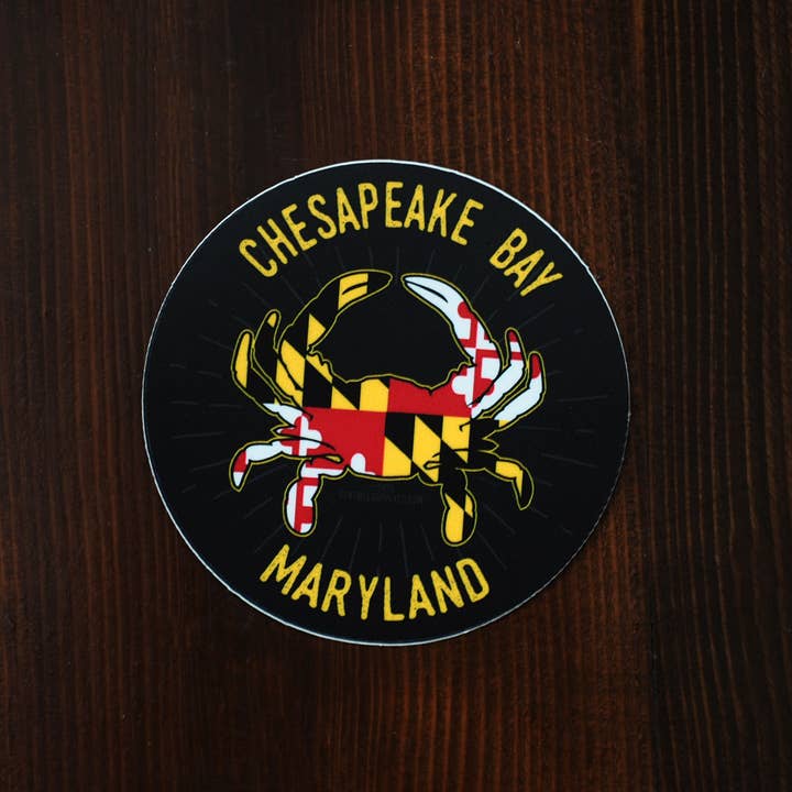 Sentinel Supply - Wholesale Sticker - Chesapeake Bay Maryland Crab Sticker6