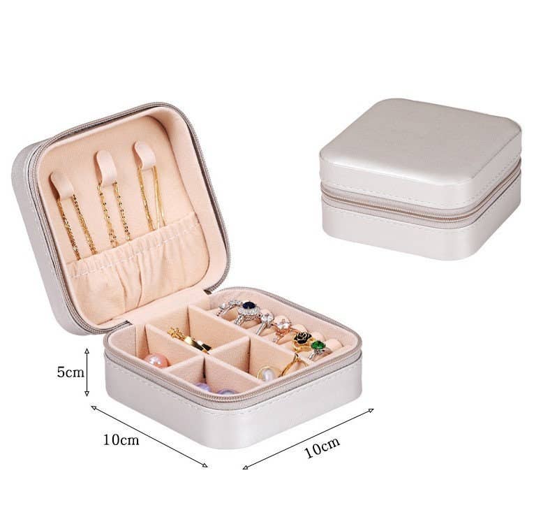 Zakka - Wholesale Jewelry Box/Organizer - Jewelry Travel Organizer Display Zipper Case Trinket Box8