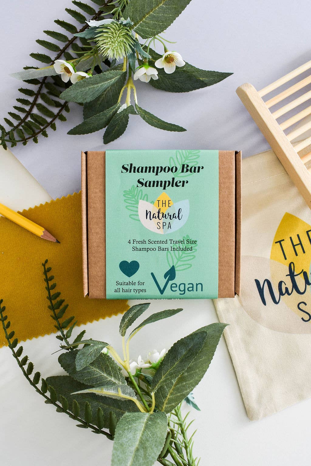 The Natural Spa Cosmetics – wholesale Shampoo puck/solid shampoo – Fresh Mini Shampoo Sampler1