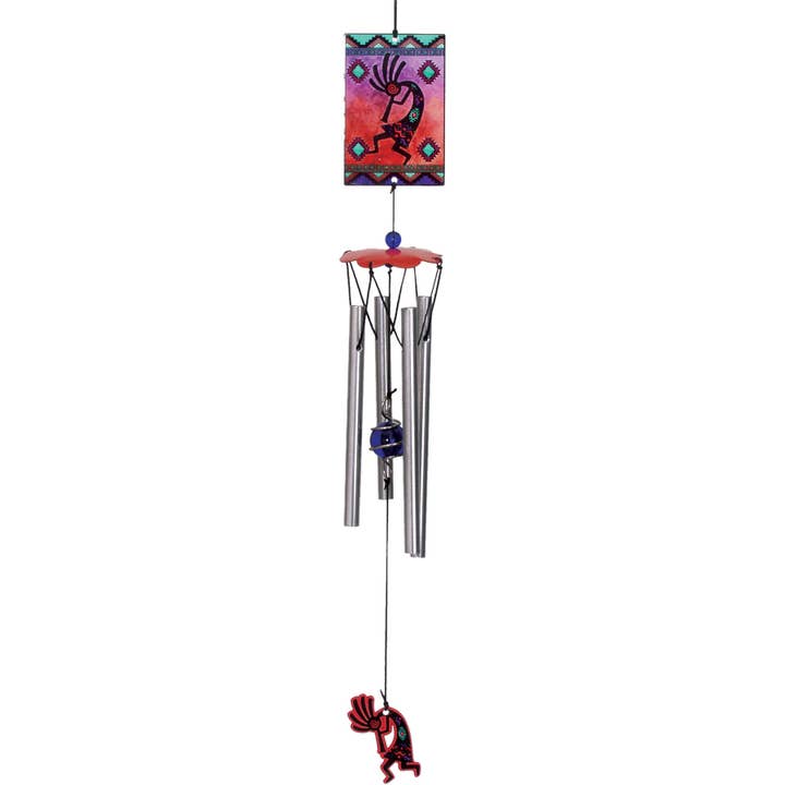 Kokopelli Metal Wind Chime for wholesale by Spoontiques, Inc