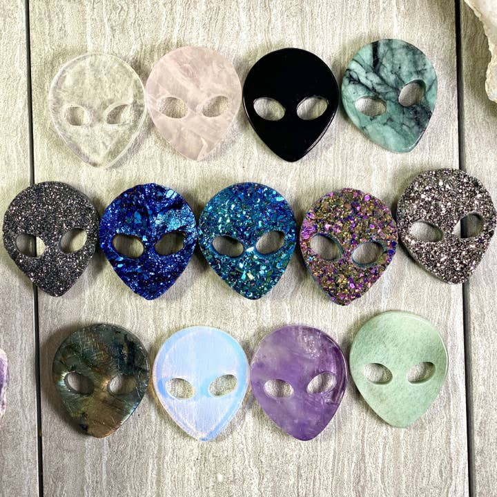 Gemstone Alien Head Spiritual Stone Crystal Cabochon for wholesale by Rock Paradise
