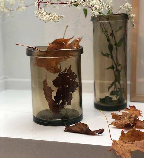 Lübech Living – Vaso por atacado – Vaso Barcelona em vidro reciclado champanhe1