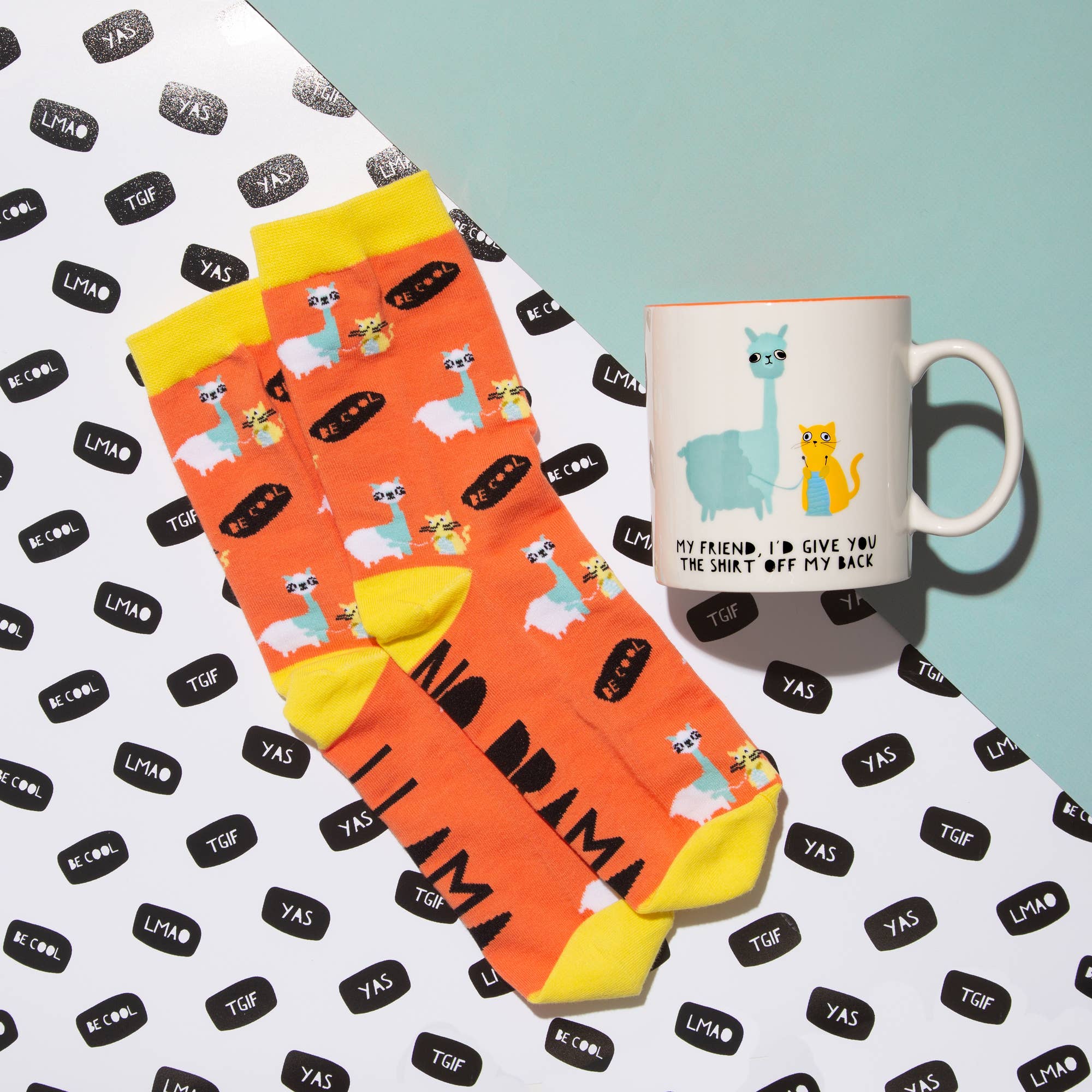 Pavilion - Vendita all'ingrosso Calzini - Unisex - No Drama Llama - Calzino unisex in misto cotone, taglia M/L6