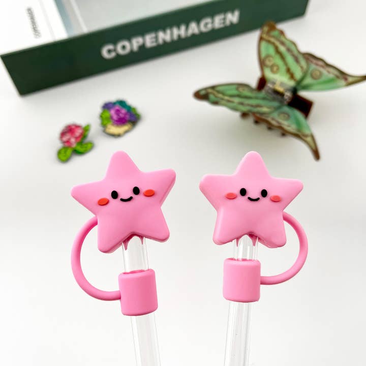 SoapElenGlen - Venta al por mayor Jarras - Cubierta de paja con forma de estrella rosa1