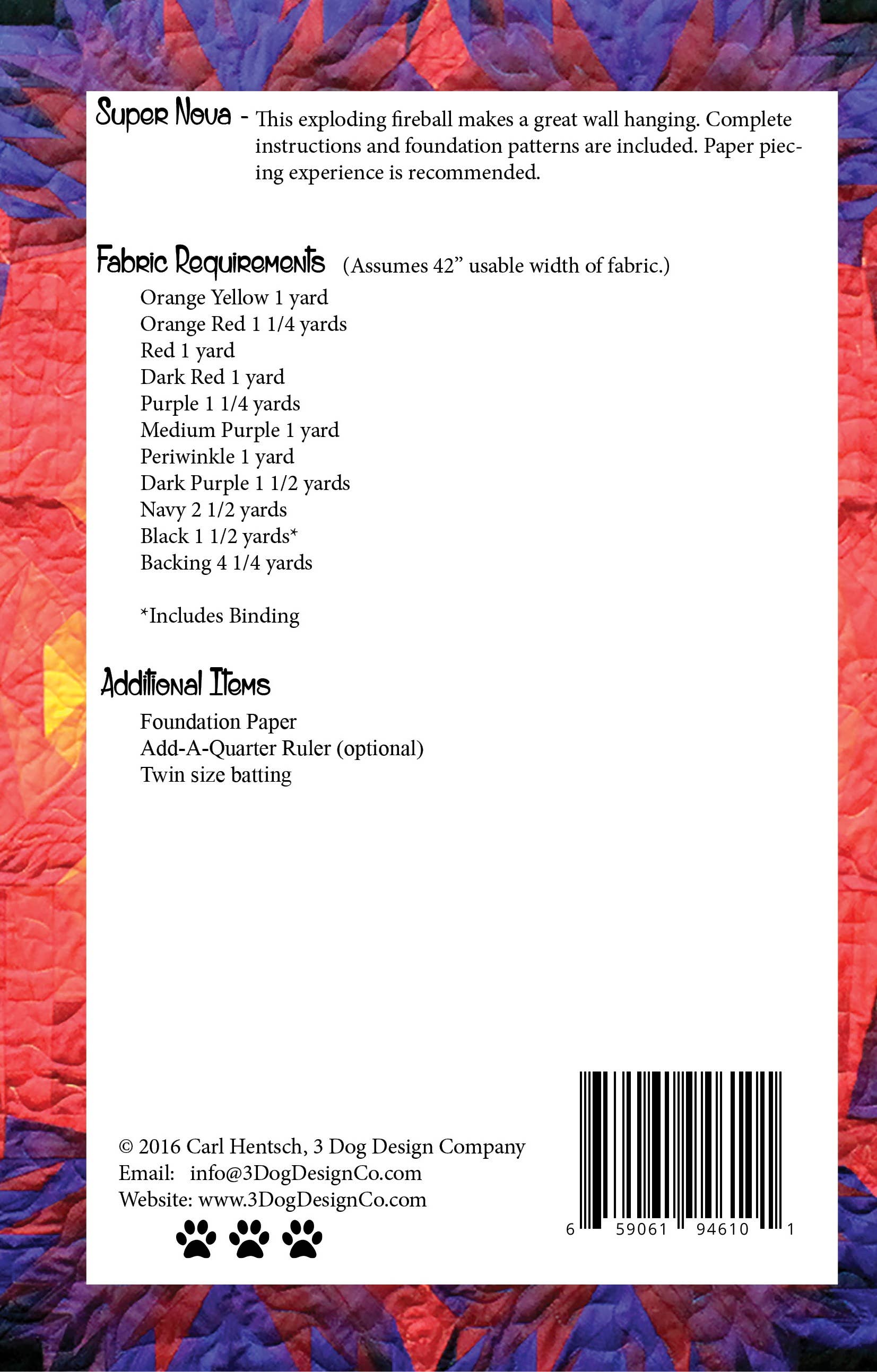 3 Dog Design Company - Wholesale Craft Sewing Kit - Super Nova1