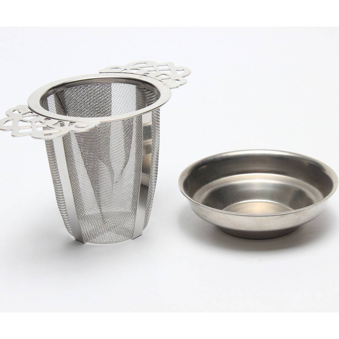 ARELO – wholesale Tesil/Infuser – ARELO Tekula i rostfritt stål med droppbricka - hög2