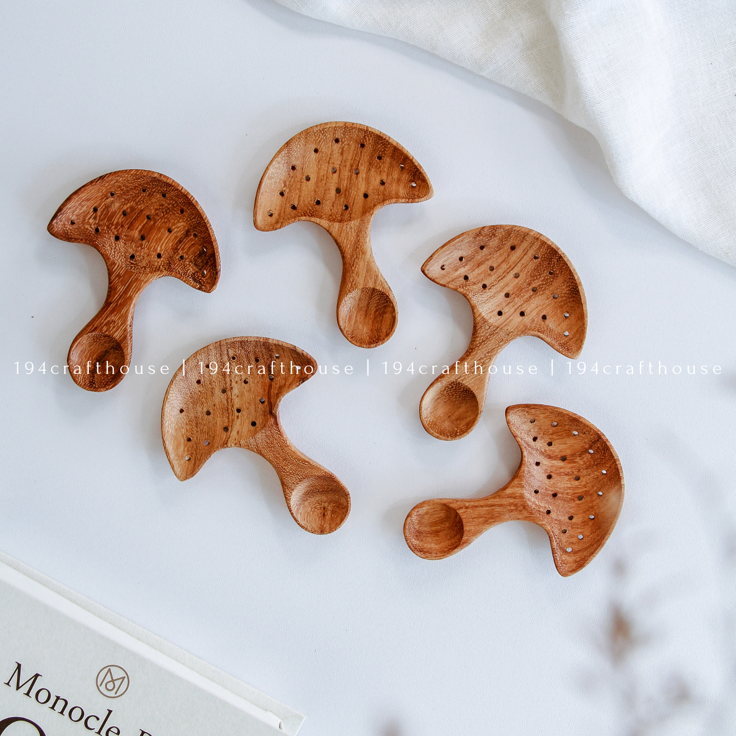 194 Craft House - Vente Cuillère doseuse - Cuillères et pelles à mesurer en bois rustique - Décoration intérieure et cadeaux10