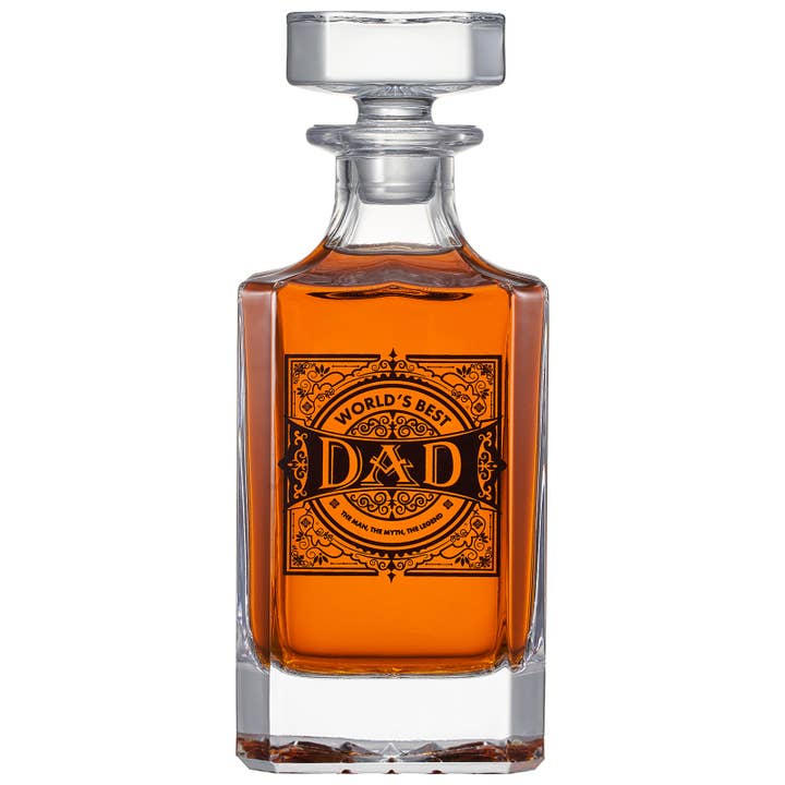 The Wine Savant / Khen Glassware - Wholesale Decanter - Gift for Dad Whiskey Decanter Gift Set | 730mL1