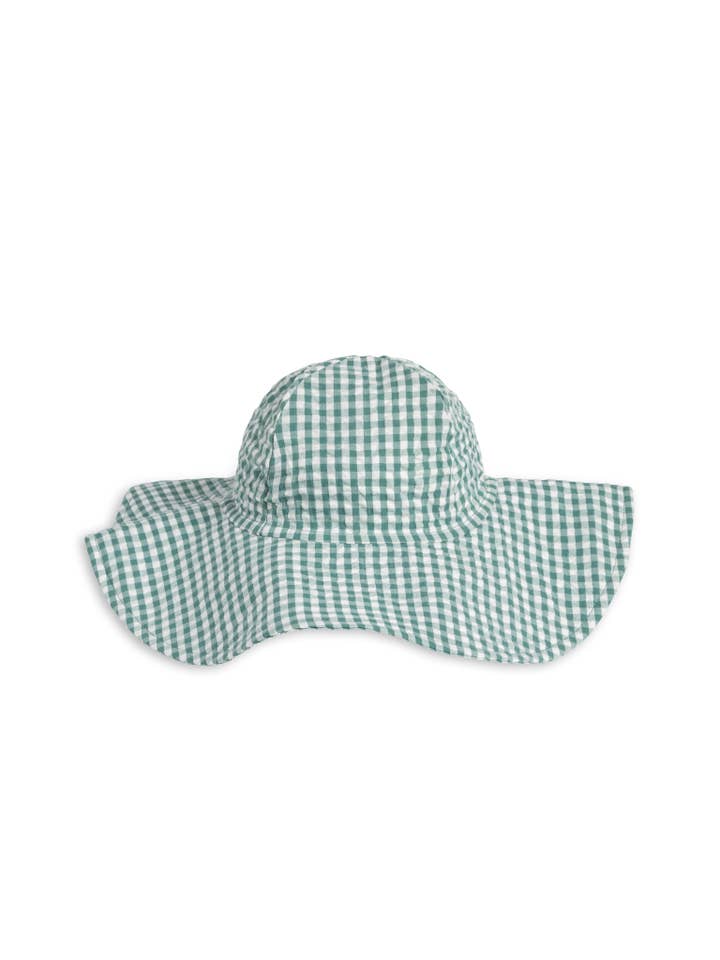 Sombrero de Sol de Seersucker - Laguna Gingham para venta al por mayor de Colored Organics