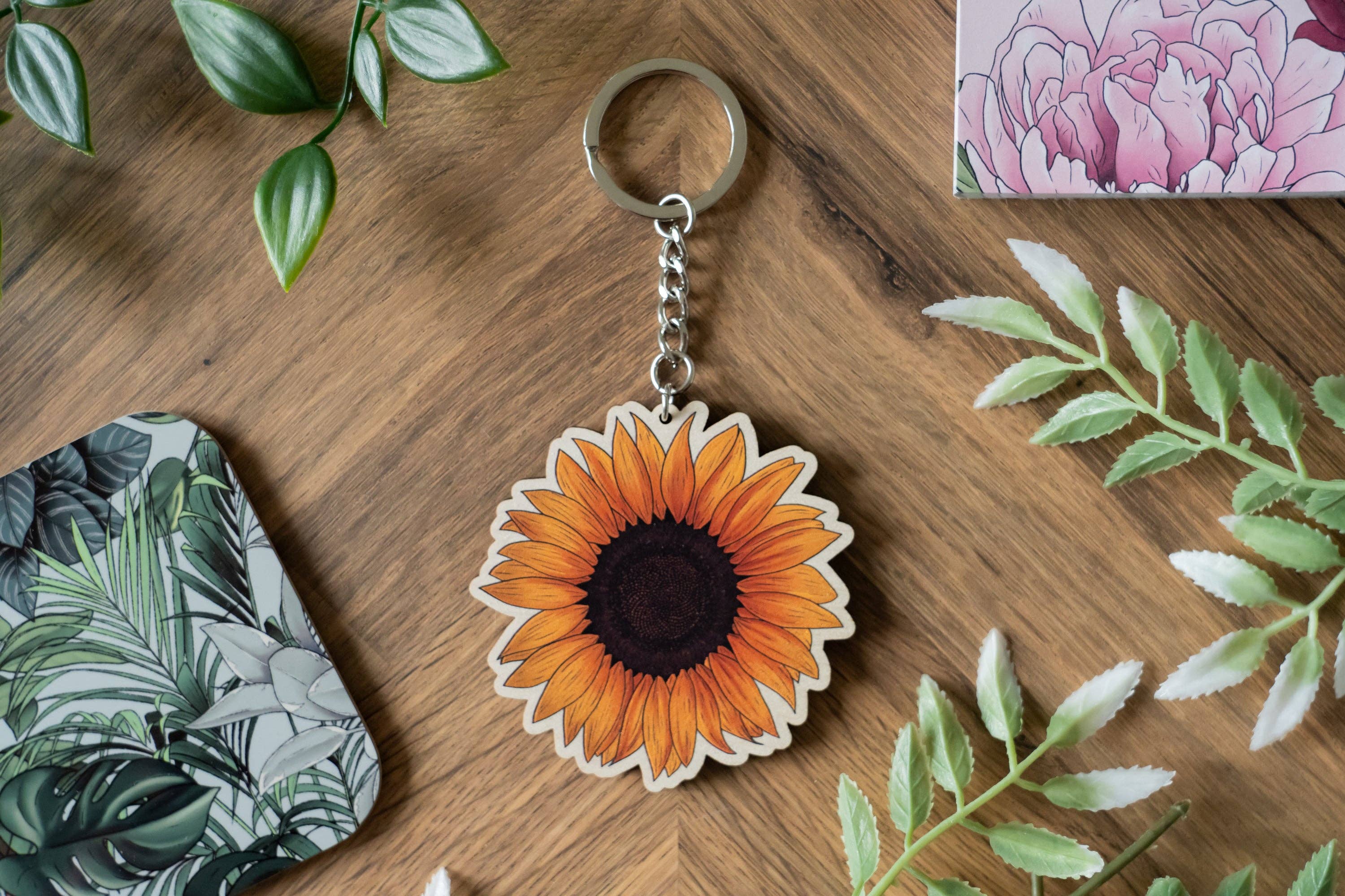 Hayley Jade Design Studio - Wholesale Keychain - Women's - Sunflower Keychain3